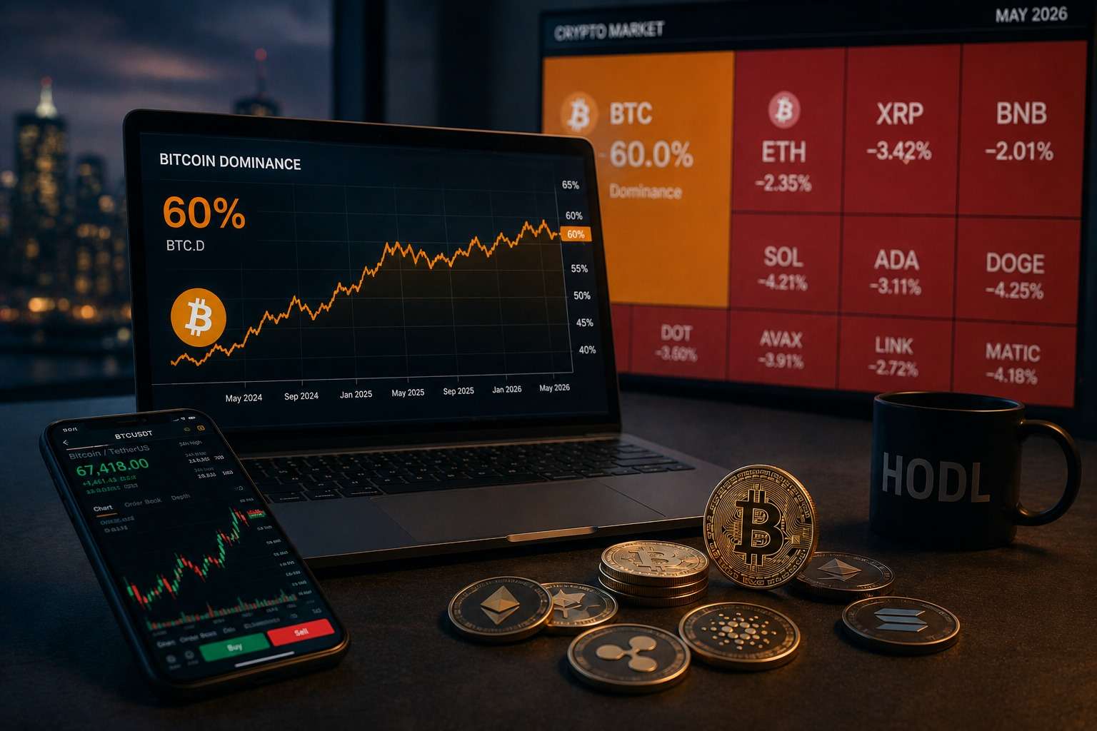 Bitcoin Dominance at 60%