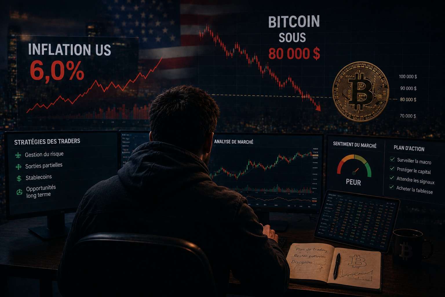 Inflation US à 6 % et Bitcoin sous 80 000 $