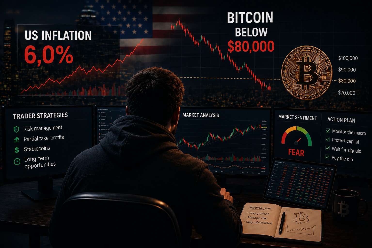 U.S. inflation at 6% and Bitcoin below $80,000