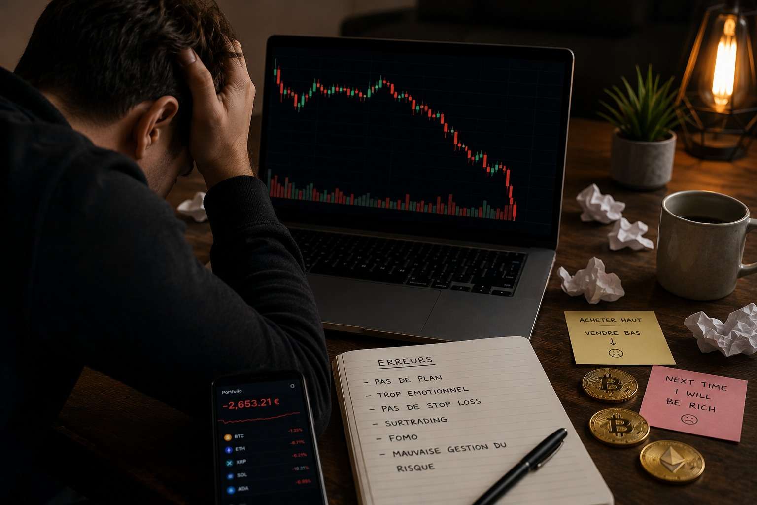 Les erreurs classiques du débutant en crypto