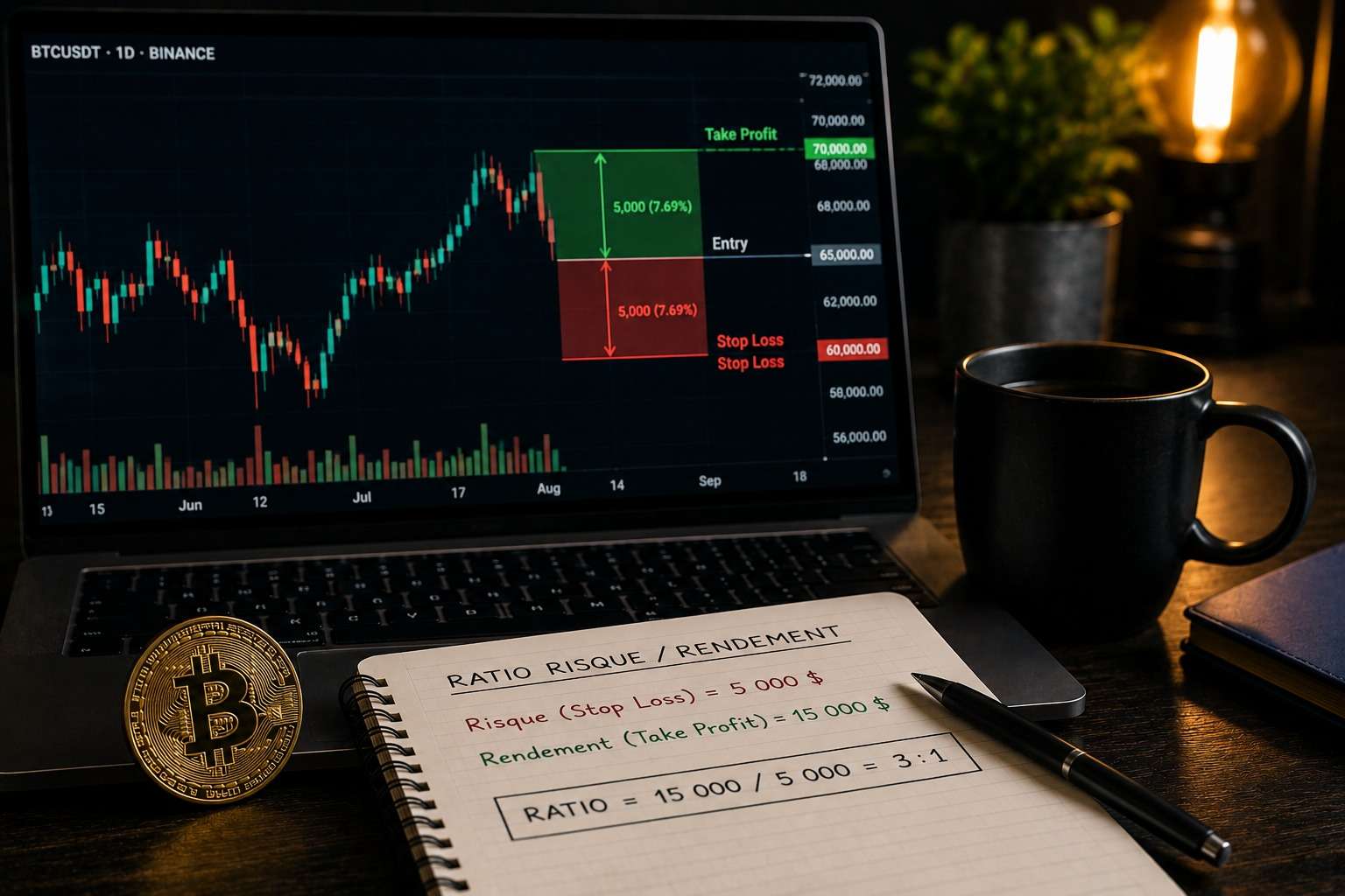 ratio risque rendement en trading